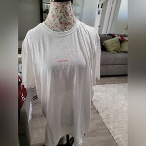 Hawke & Co White Tee with Red Logo Size XXL